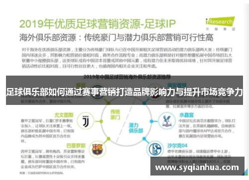 足球俱乐部如何通过赛事营销打造品牌影响力与提升市场竞争力